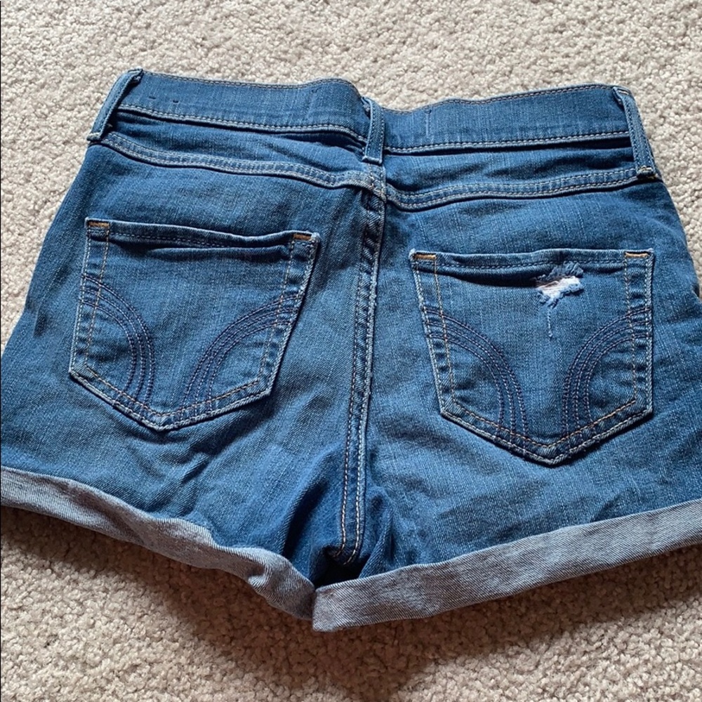 High Waisted Shorts with Rips - Picture 2 of 4